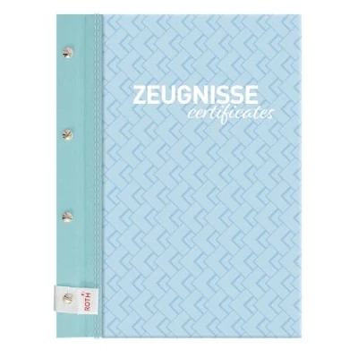 Abbildung von ROTH Zeugnismappe Pattern mit Buchschrauben Swimming Pool 12 A4 Klarsichthüllen, erweiterbar