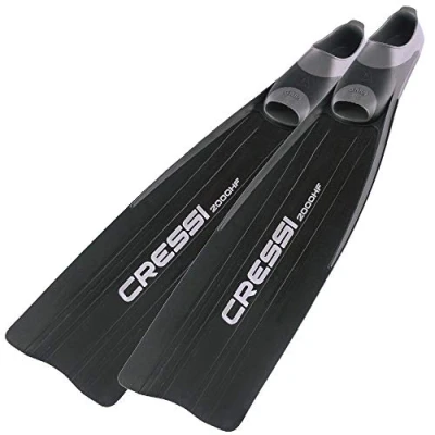 Abbildung von Cressi Flossen Apnoe Gara 2000 HF, schwarz, 44/45 (10/11), BH115044