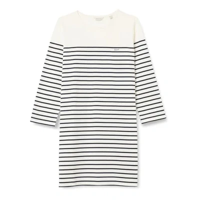 Abbildung von GANT Breton Dress Blusenkleid, Damen, Größe: Medium, Eggshell