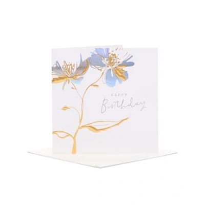 Abbildung von UK Greetings Geburtstagskarte für sie/Freundin Folienblumen Design aus der Camden Collection
