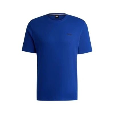 Abbildung von BOSS Waffle Nachtwäsche Shirt, Herren, Größe: Large, Blue ten