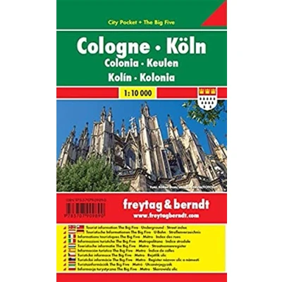 Abbildung von Köln, Stadtplan 1:10.000, City Pocket + The Big Five: Touristische Informationen Five, U Bahn, Straßenverzeichnis (freytag &amp; berndt Stadtpläne)