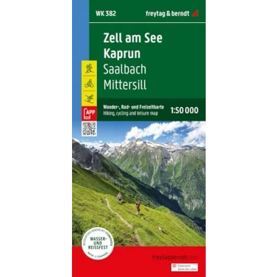 Abbildung von Zell am See Kaprun, Wander , Rad und Freizeitkarte 1:50.000, freytag &amp; berndt, WK 382: Saalbach Mittersill, mit APP, wasserfest reißfest (freytag berndt Freizeitkarten, Band 382)