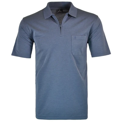 Abbildung von RAGMAN Herren Kurzarm Poloshirt, Azur, L