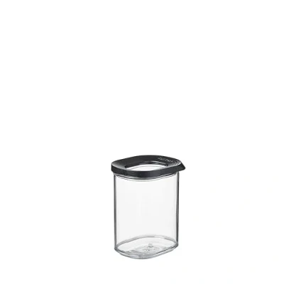 Abbildung von Mepal Transparente Vorratsdosen mit Deckel Mini Lebensmittelbehälter Rechteckige Küchenorganizer &amp; Aufbewahrungsbox aus Kunststoff Vorratsbehälter Luftdicht Stapelbar 375 ml Black