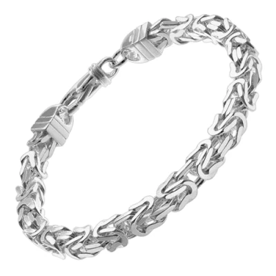 Abbildung von trendor Königskette Armband Sterlingsilber 925 Breite 4,7 mm 86106 21 cm