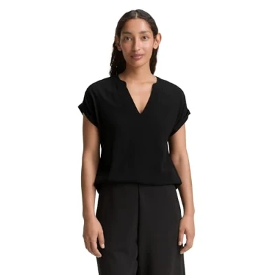 Abbildung von TOM TAILOR Damen 1046212 Bluse, 14482 Deep Black, 38