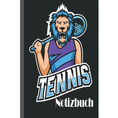 Abbildung von Tennis Notizbuch: Notizbuch, breit liniert, liniertes Papier Notizbuch für Schule, Studenten, Geschenk Kinder, Jungen, Mädchen, Teenager, Liebhaber