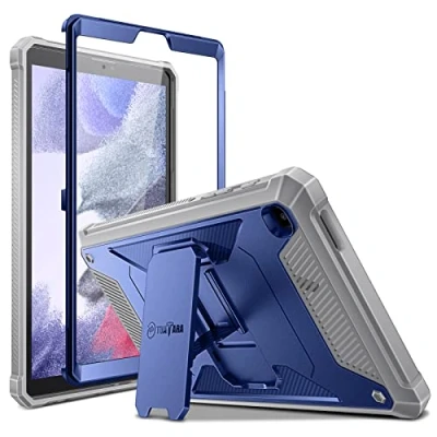 Abbildung von Fintie Hülle für Samsung Galaxy Tab A7 Lite 8.7 2021, Ganzkörper Rugged Hybrid Stand Schutzhülle mit eingebauter Schutzfolie Zoll SM T220/T225/T227, Marineblau