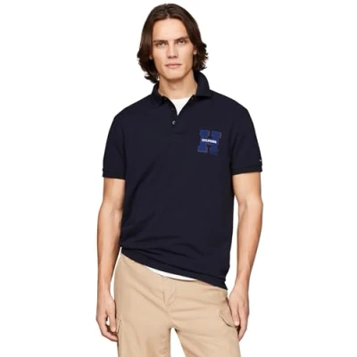 Abbildung von Tommy Hilfiger LOGO Regular FIT Poloshirt, Herren, Größe: XXL, Desert sky