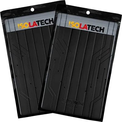 Abbildung von ISOLATECH Schrumpfschlauch Set Bündel 2:1 ohne Kleber unbeschriftet Schwarz Ø20mm 1,4 Meter in 7Stk x 20cm und Ø30mm 1,2 6Stk