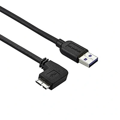 Abbildung von StarTech.com 1m Slim Micro USB 3.0 Kabel linksgewinkelt 3.1 Gen 1 (5 Gbit/s) Anschlusskabel