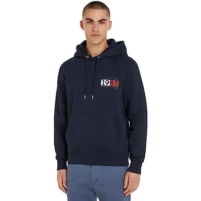 Abbildung von Tommy Hilfiger NEW YORK FLAG Hoody Sweatshirt, Herren, Größe: Large, Desert sky