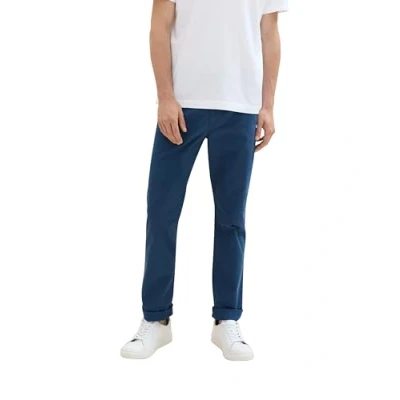 Abbildung von TOM TAILOR Herren 1042562 Chino Hose aus Stretch Twill, 26779 Nighttime Blue, 30 W/32 L