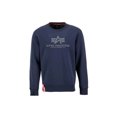 Abbildung von Alpha Industries Herren Basic Pullover Sweatshirt, Marine, XXL