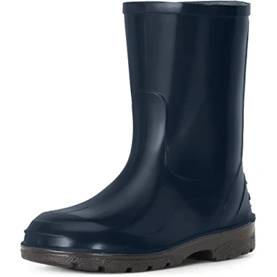 Abbildung von Ladeheid Gummistiefel Kinder Hohe wasserdichte Regenstiefel für Jungen und Mädchen LA 939 (Dunkelblau, 22 EU)