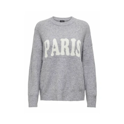Abbildung von ONLY Onljerico Strickpullover, Damen, Größe: XL, Grey melange