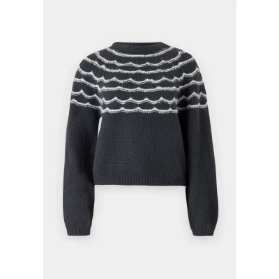 Abbildung von Vero Moda Vmcharmaine O NECK Strickpullover obsidian, Damen, Größe: XS, Obsidian