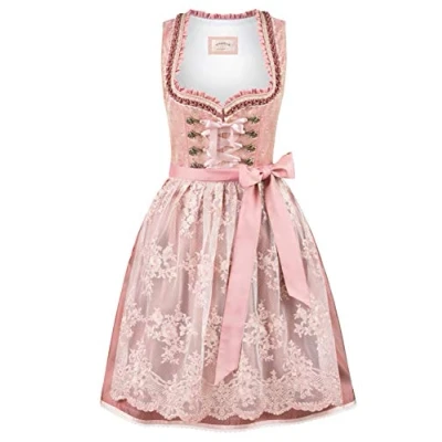 Abbildung von Stockerpoint Damen Dirndl Sylvie Kleid für besondere Anlässe, Altrosa, 30