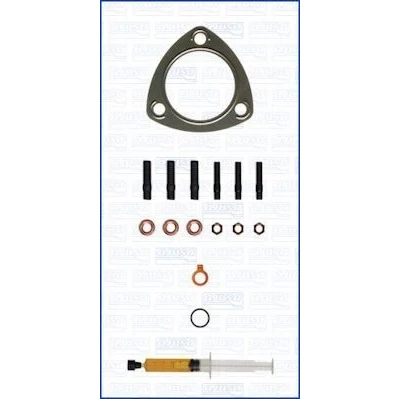 Abbildung von AJUSA JTC11923 Montagesatz, Lader with studs, syringe oil mit Dichtungen Montageanleitung LAND ROVER: Discovery 4
