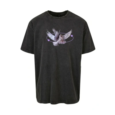 Abbildung von Upscale by Mister Tee VIVE LA Liberte Tshirt print, Herren, Größe: XS, Black acid washed