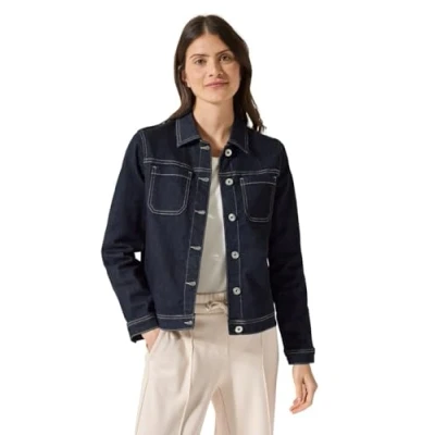 Abbildung von Cecil Rinsed WASH Jeansjacke, Damen, Größe: Small, Blau