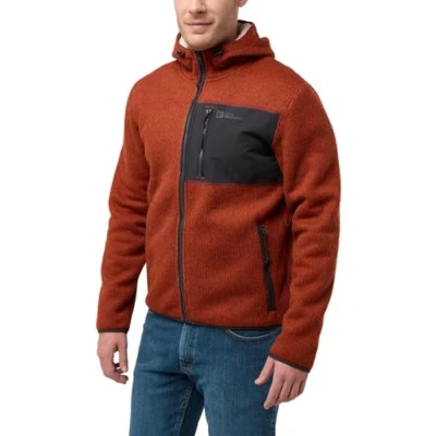 Abbildung von Jack Wolfskin Kaminfeuer Kapuzenpullover, Herren, Größe: 2XL, Intense rust