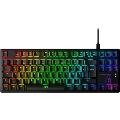 Abbildung von HyperX , USB A, Alloy Origins Core RGB Mechanische Gaming Tastatur, Tenkeyless, Red switches (DE layout)