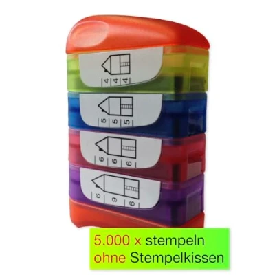 Abbildung von TimeTEX Siebdruck Stempel Perpetuum, 4 in 1, Schreiblern Haus