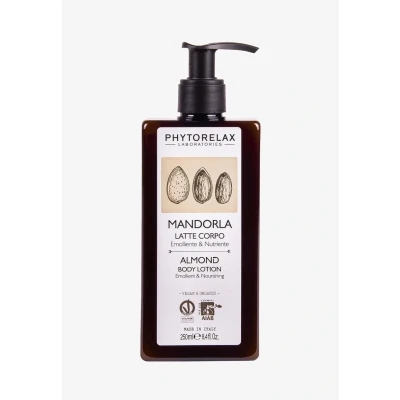 Abbildung von Phytorelax Vegan &amp; Organic Almond Nourishing Emollient BODY MILK Feuchtigkeitspflege, Größe: 250 ml,