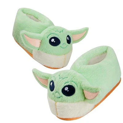 Abbildung von Disney Lilo und Stitch Yoda 3D Hausschuhe Kinder Barfuss in verschiedenen Größen (Grün Baby Yooda, 28 29 EU)