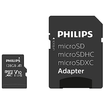 Abbildung von Philips Speicherkarte »MicroSDXC UHS I CL10 U1 128GB«, (UHS Class 10 80 MB/s Lesegeschwindigkeit)