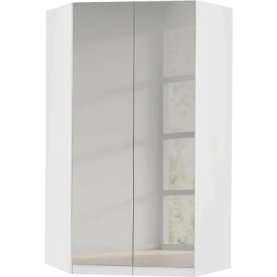 Abbildung von Rauch Möbel Celle Schrank Eckschrank in Weiß / Hochglanz Weiß, 2 türig, BxHxT 117x197x117 cm