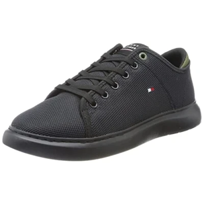 Abbildung von Tommy Hilfiger Herren Cupsole Sneaker Schuhe , Schwarz (Black), 46 EU