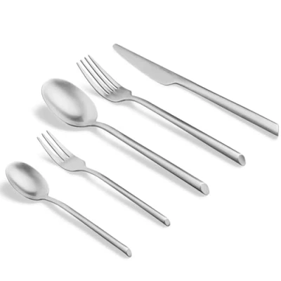 Abbildung von SPRINGLANE Besteck Set 20 tlg. Edelstahl matt, Robustes Besteckset für 4 Personen aus rostfreiem 18/10 Edelstahl, Essbesteck mit Messer, Gabel, Esslöffel, Teelöffel und Kuchengabel