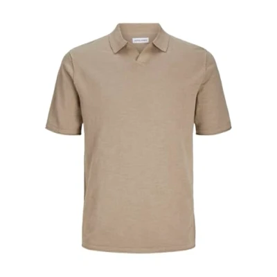 Abbildung von Jack &amp; Jones Jjkane Split NECK Poloshirt, Herren, Größe: Large, Crockery