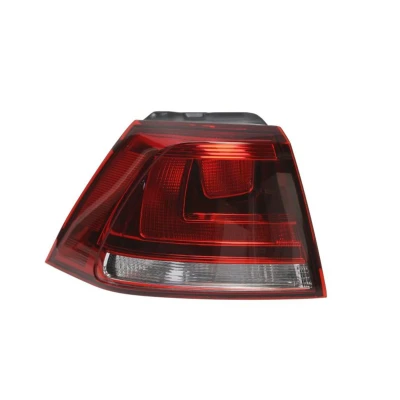 Abbildung von ABAKUS 441 19D9L UE2 Rückleuchte links äusserer Teil W21W rot/schwarz ohne Lampenträger, Glühlampe VOLKSWAGEN: Golf 7
