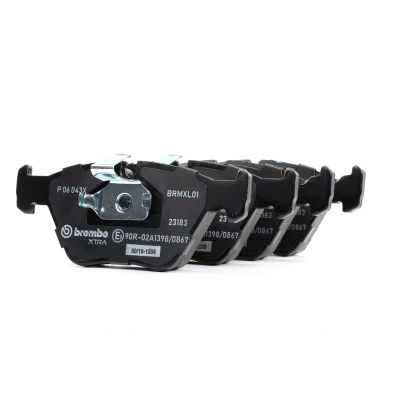 Abbildung von BREMBO P 06 043X Bremsbelagsatz für Verschleißwarnanzeiger vorbereitet ohne Zubehör BMW: 3 Saloon, Coupe, X3, ROVER: 75 Tourer