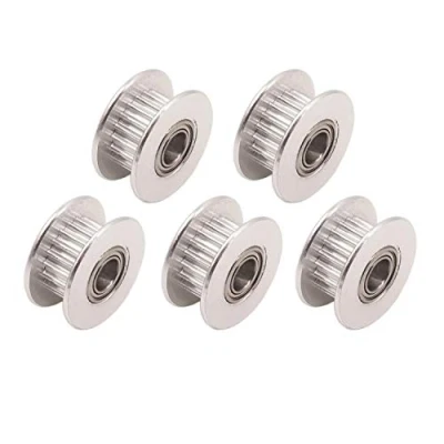 Abbildung von WINSINN GT2 Umlenkrolle 20 Zähne 5mm Bohrung 6mm Breite Timing Pulley Rad Aluminium für 3D Drucker (5er Pack)