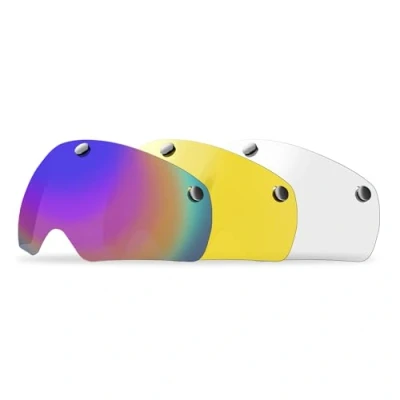 Abbildung von Victgoal Magnetische Fahrradhelmbrille Winddicht staubdicht Visier (3Pcs Set)