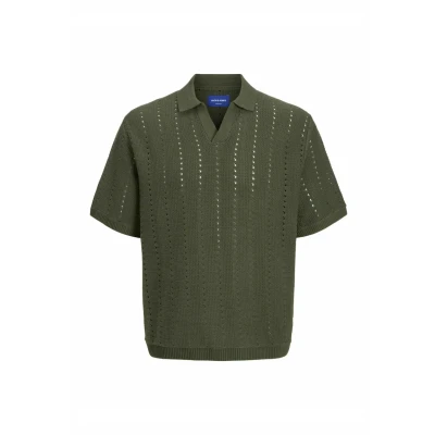 Abbildung von Jack &amp; Jones Jorparos Poloshirt, Herren, Größe: Medium, Olive night
