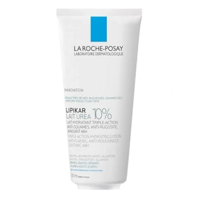 Abbildung von La Roche Posay Lipikar Lait Urea 10 %, Feuchtigkeitsspendende Körperlotion mit % Urea, Beruhigende Körpermilch für sehr trockene Haut, Dreifach wirksame Hautpflege, 200 ml