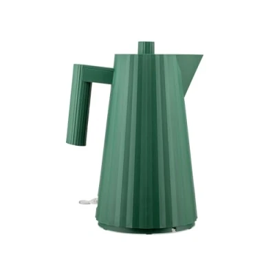 Abbildung von Alessi Plissé MDL06 GR Design Elektrischer Wasserkocher, aus Thermoplastischem Harz, Europäischer Stecker 2400 W, 170 cl, Grün