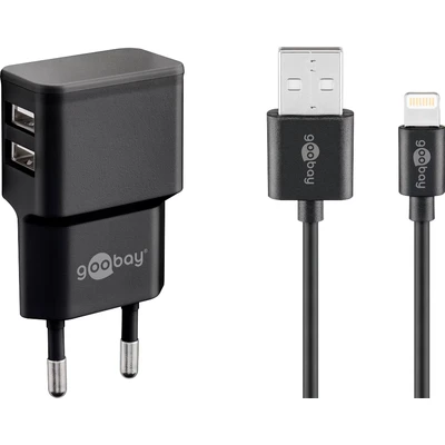 Abbildung von Goobay Smartphone Ladegerät »Lightning Dual Ladeset«