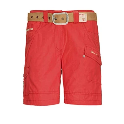 Abbildung von G.I.G.A. DX Damen Shorts Hira, Bermuda mit Gürtel, kurze Hose für Frauen praktischen Taschen, modern red, 36