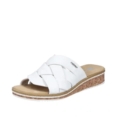 Abbildung von Rieker Damen V3608 Pantolette, Weiss, 41 EU