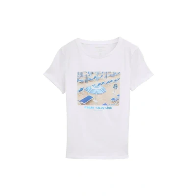 Abbildung von TOM Tailor Denim MIT Fotoprint Tshirt print, Damen, Größe: XXL, White