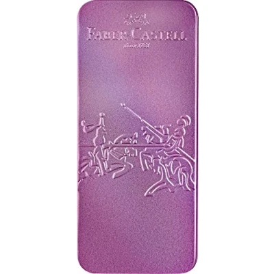 Abbildung von Faber Castell 201534 Schreibset Grip Edition Glam, mit Kugelschreiber und Füller, Federbreite M, violet