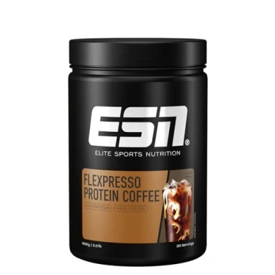 Abbildung von ESN Flexpresso Protein Coffee, 908 g, Cremiger Kaffee mit bis zu 22 g pro Portion, geprüfte Qualität made in Germany(Die Verpackung kann variieren.)