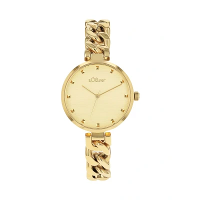 Abbildung von s.Oliver Uhr, Damen, Größe: One Size, Goldfarben